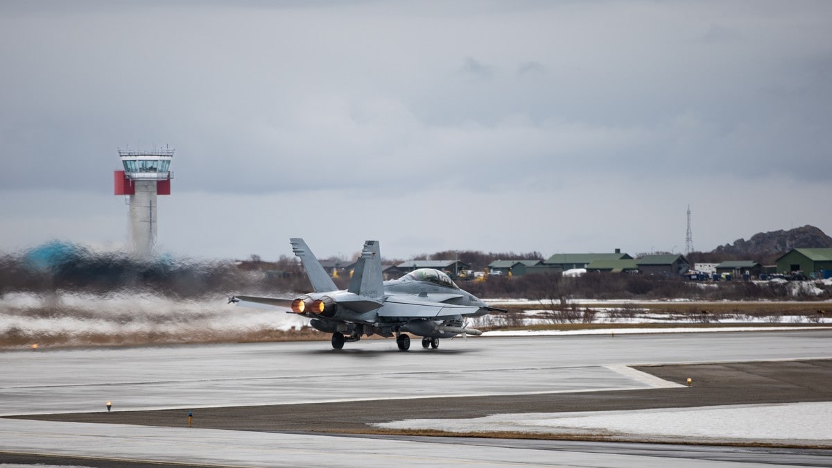 Andøya flystasjon stengt: Betongskader hindrer militær bruk