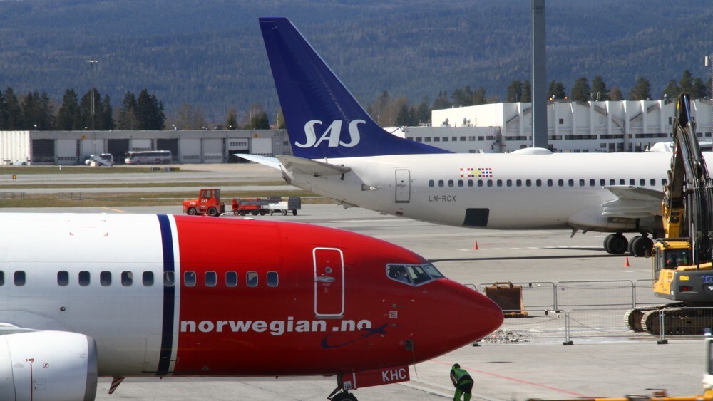 Gardermoen, SAS og Norwegian