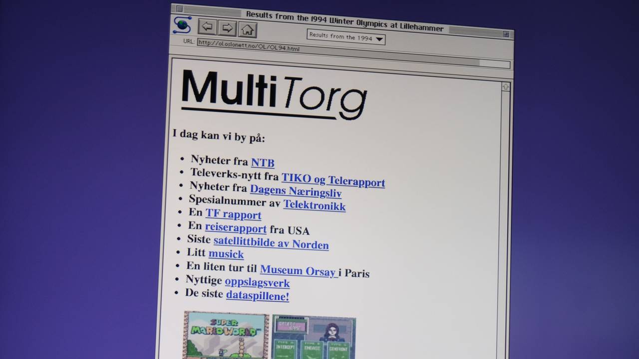 Norges første nettside Multitorg