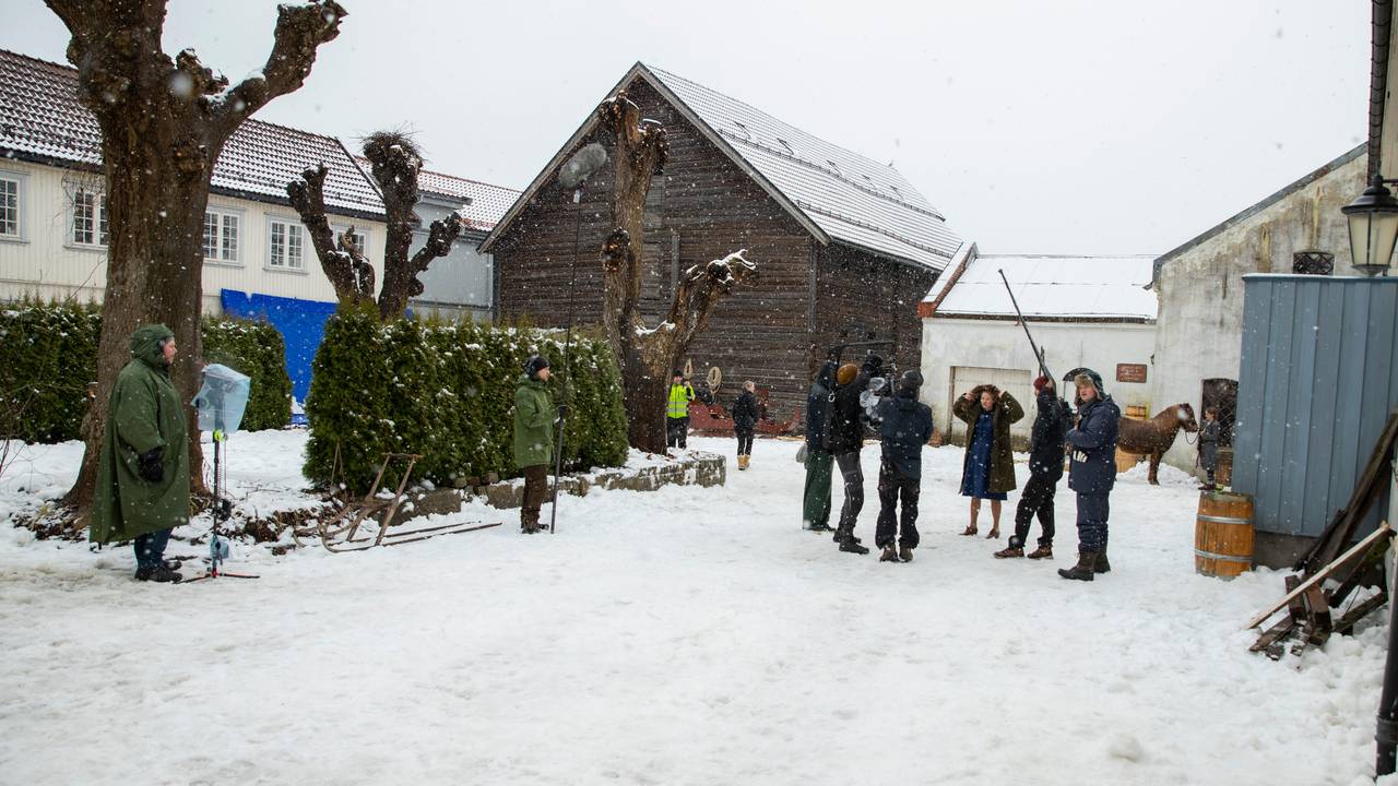 Filminnspilling av «Kampen om Narvik, Hitlers første nederlag» i Drammen