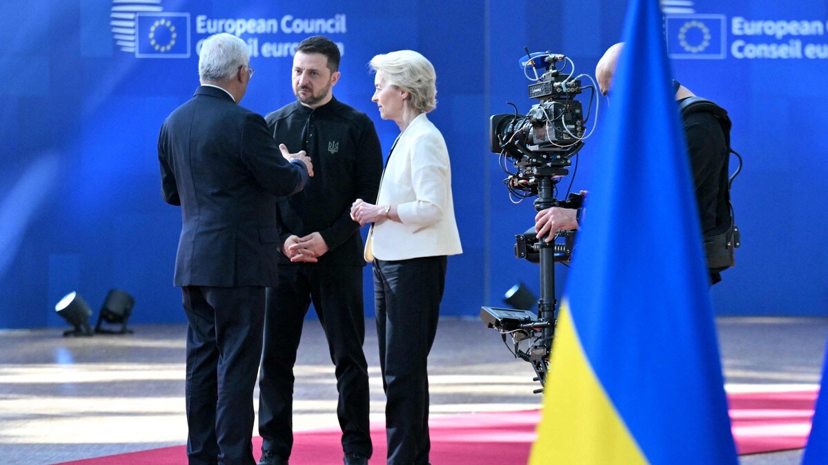 Zelenskyj har ankommet EU-toppmøtet i Brussel