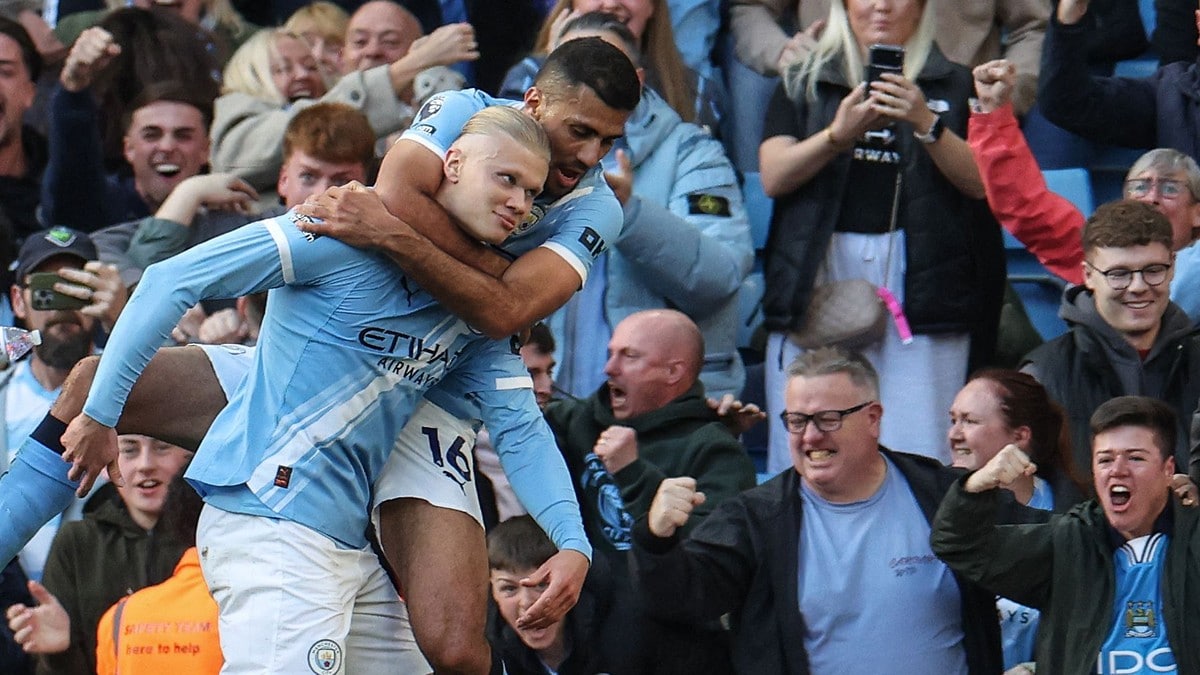 Haaland assisterte draumemål då Manchester City vann FA-cup finalen