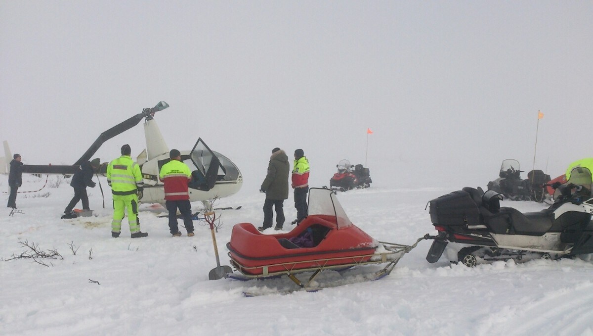 Helikopterulykke svalbard