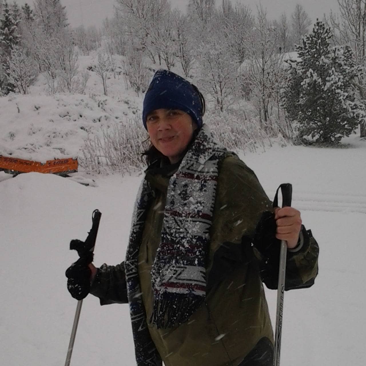 Ulrika Sandén på ski.