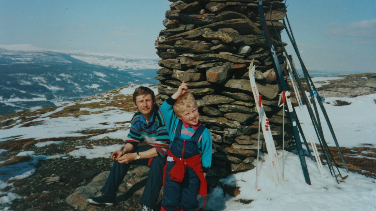 Stig André Berge og pappa.