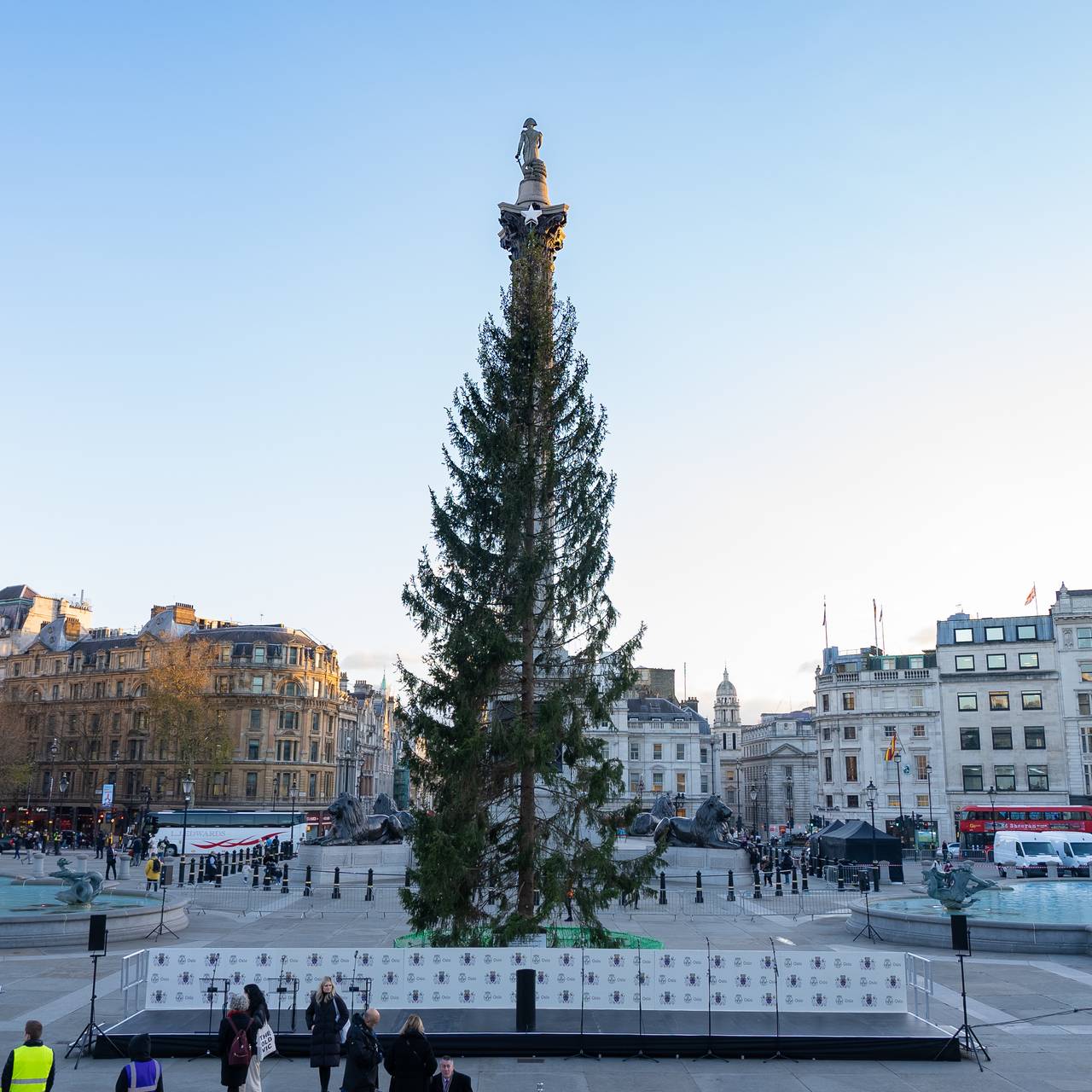 Norsk juletre på Trafalgar Square