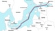 Gazprom Kart over Nord Stream 1 og 2