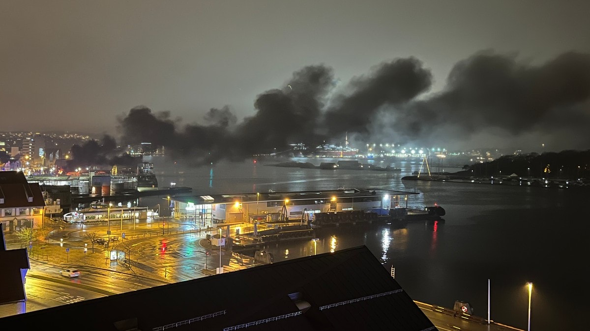 Brann ved oljemuseet i Stavanger