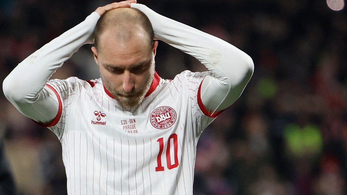 Christian Eriksen falt om igjen