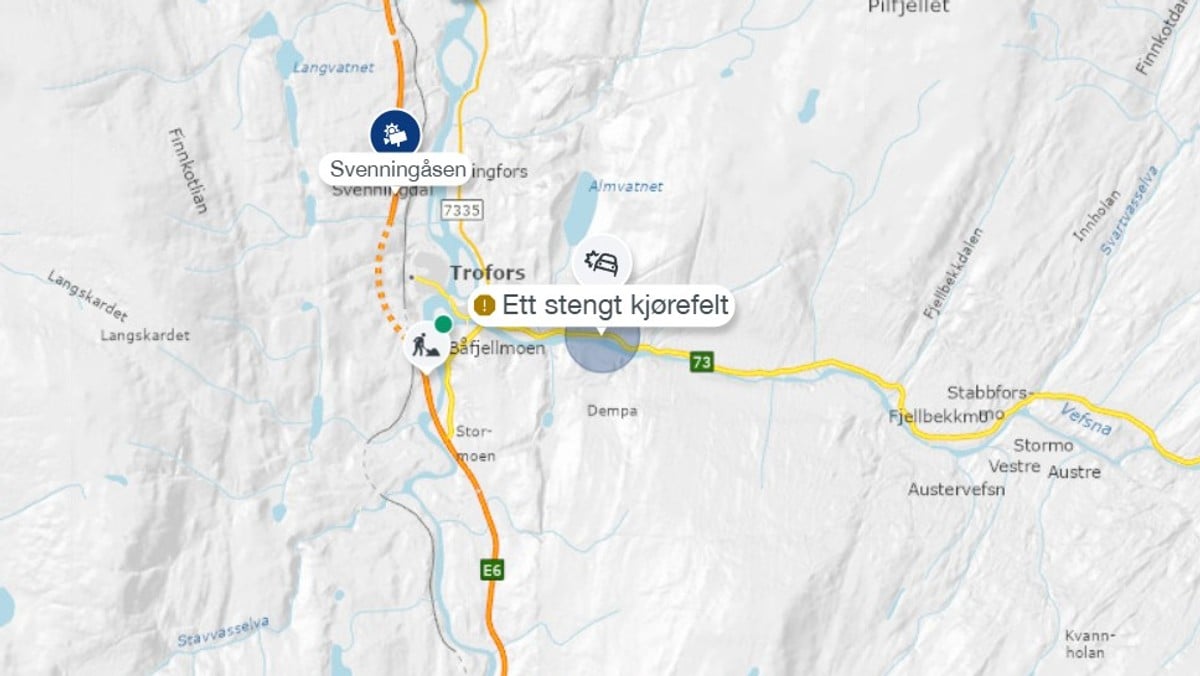 Trafikkulykke i Grane