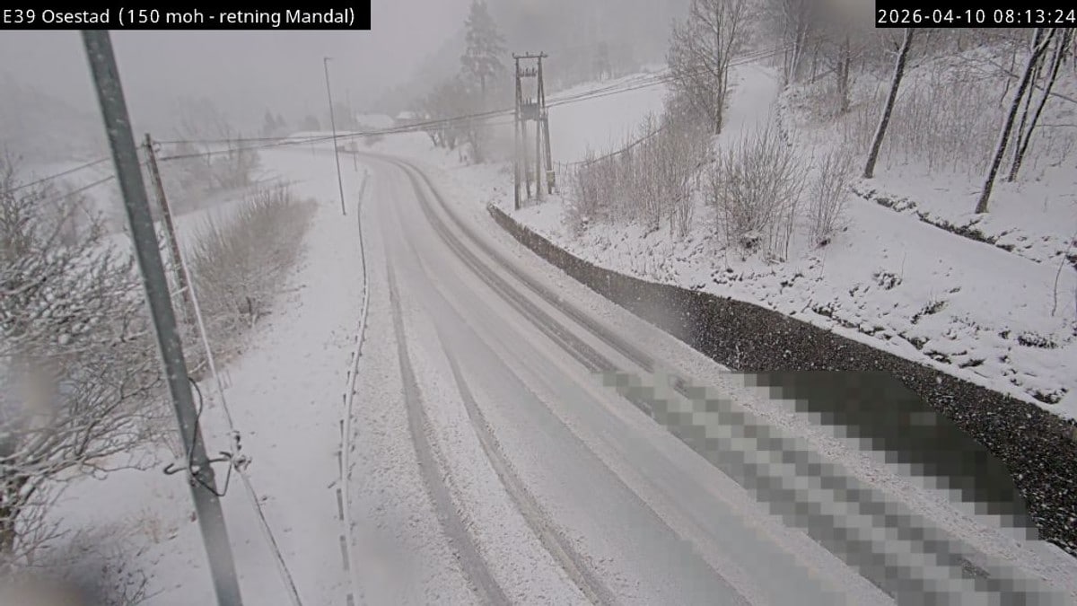 Det snør vest i Agder: – Kan by på utfordrende kjøreforhold