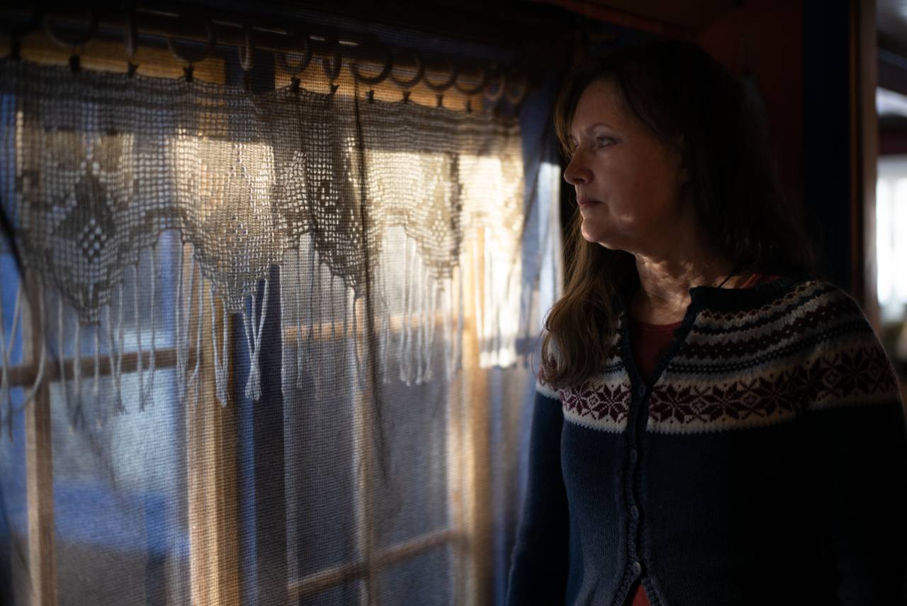 Debora Atwood flykter fra stråling.