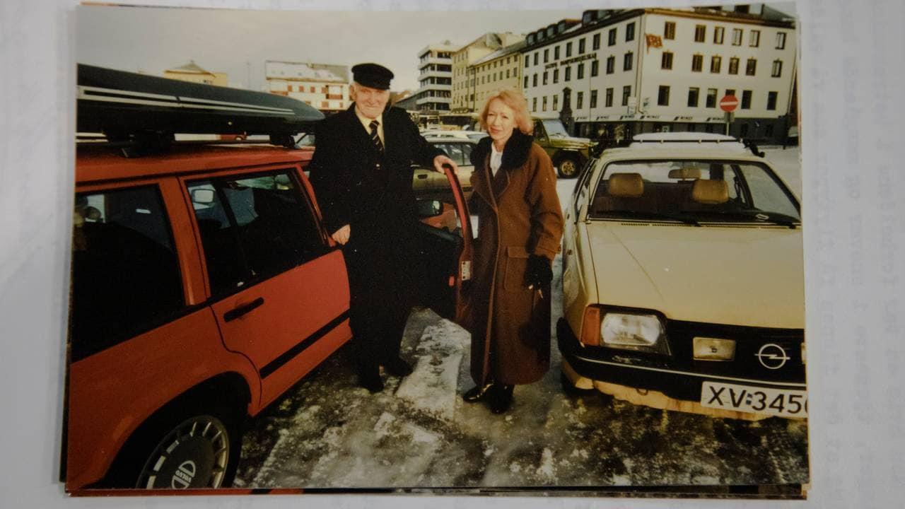 Håkon Kyllingmark og Inger Rapp da han besøkte Bodø.