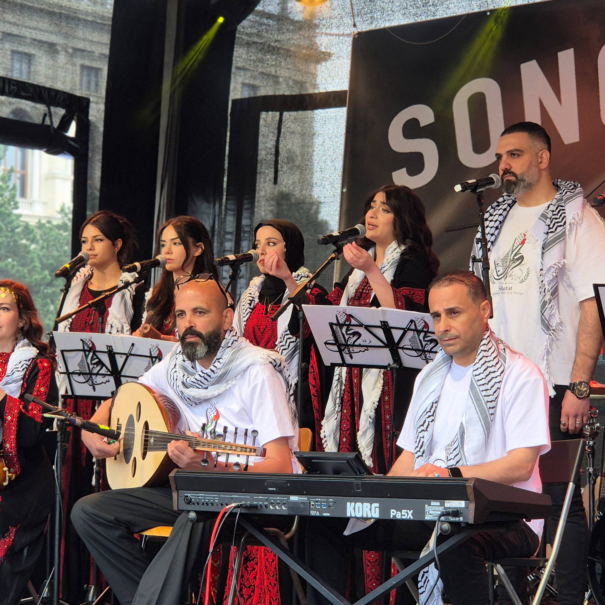 Østerriske palestinere på sangprotest mot ESC