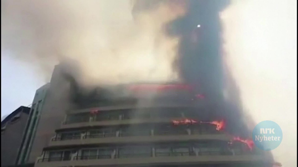Dramatisk brann i Tyrkisk badeby: – Jeg føler vi har sluppet unna denne gangen
