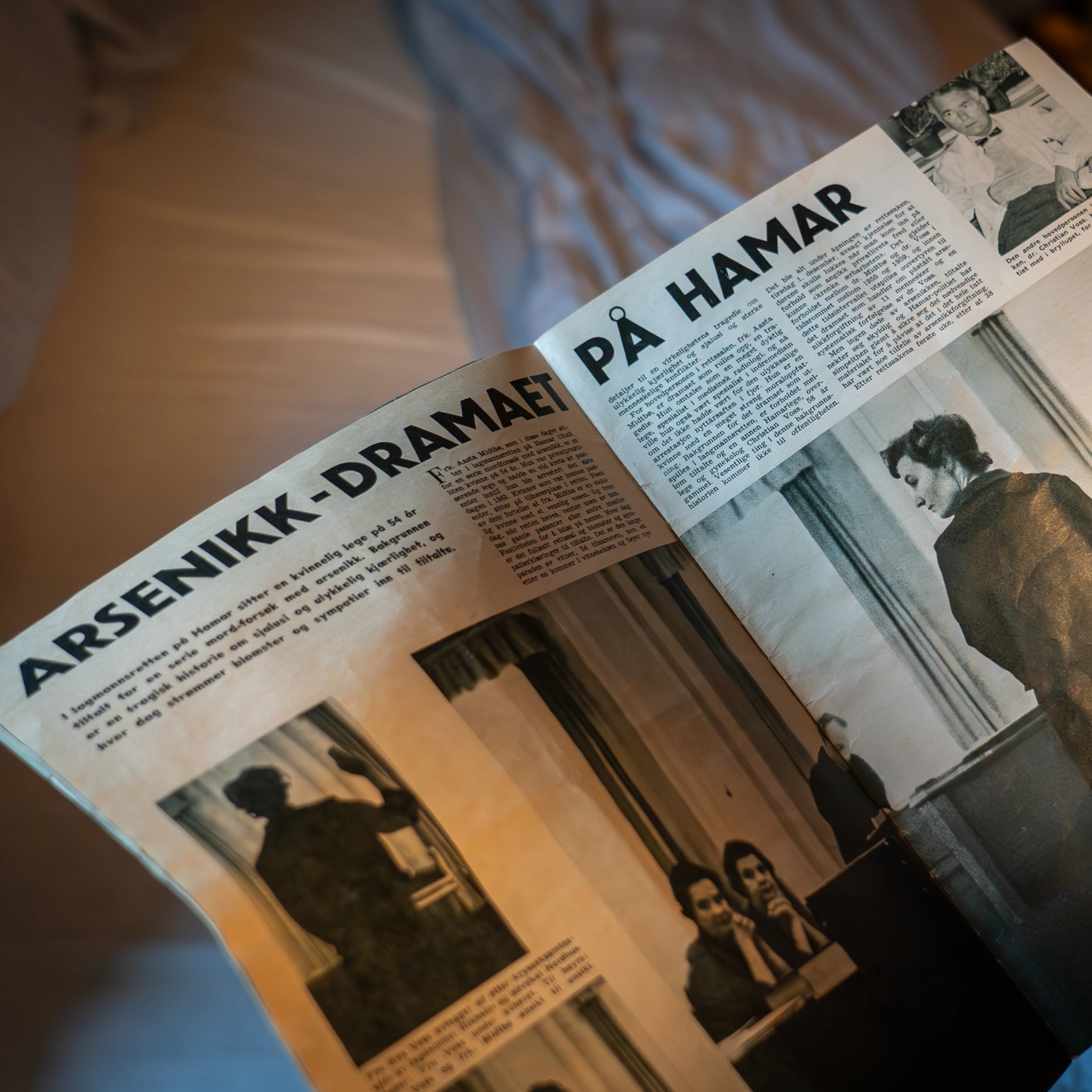 Oppslag i ukebladet Aktuell