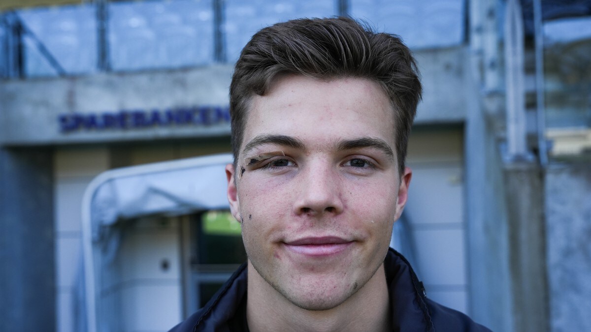 Jasper Silva Torkildsen spiller med maske etter alvorlig hodeskade