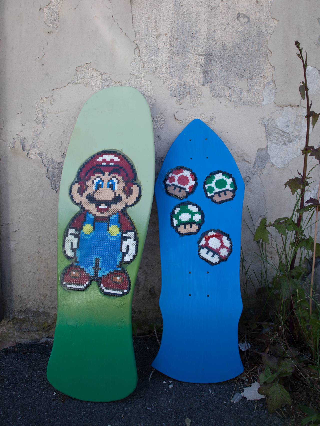 Mario og toads på norske skateboard