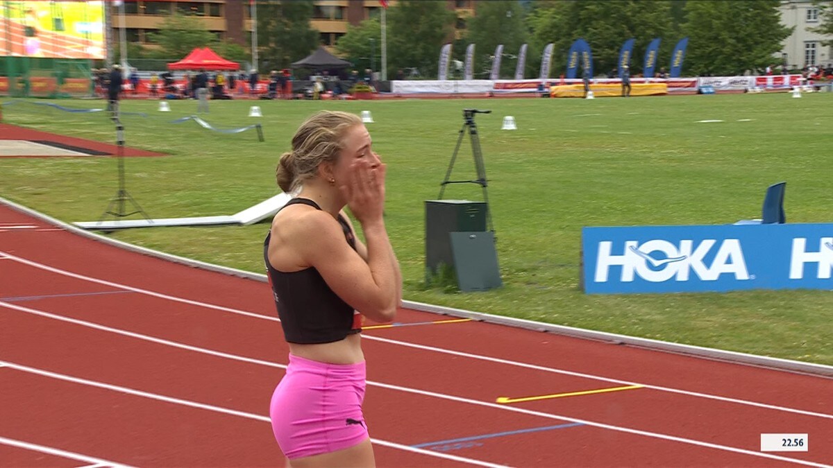 Henriette Jæger med råsterk 200 meter