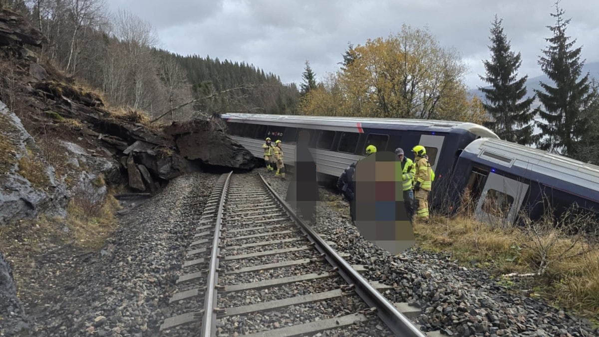 Én person er død etter togulykken på Nordlandsbanen