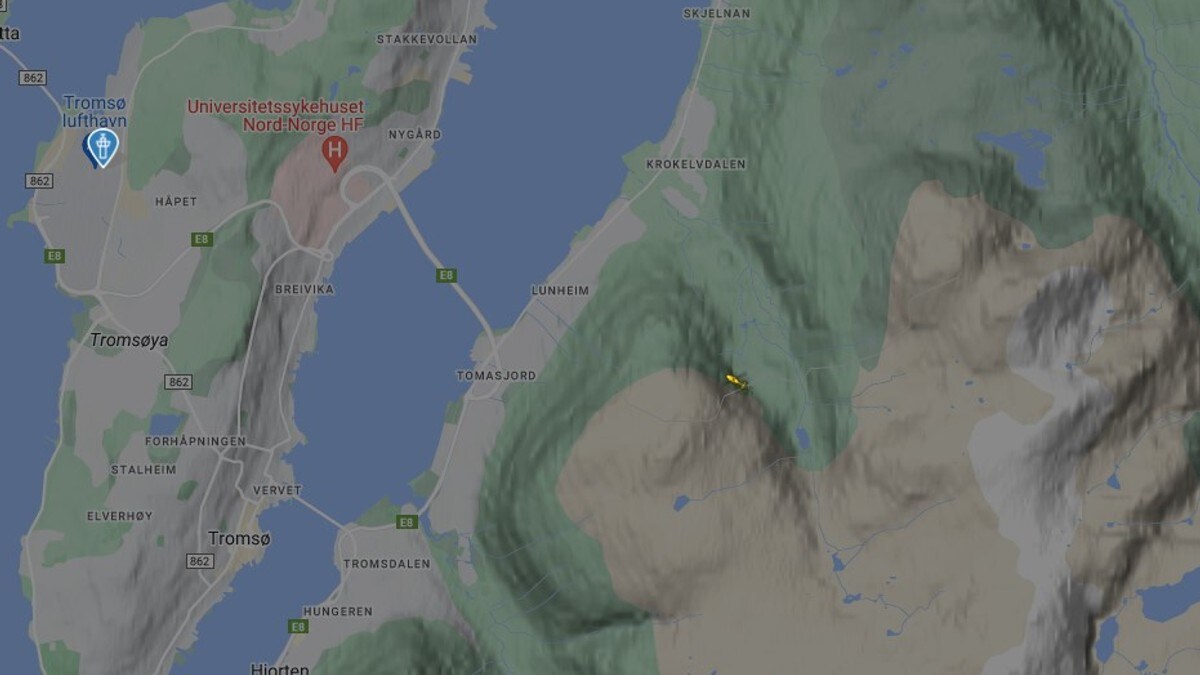 Snøskred observert i Tromsø