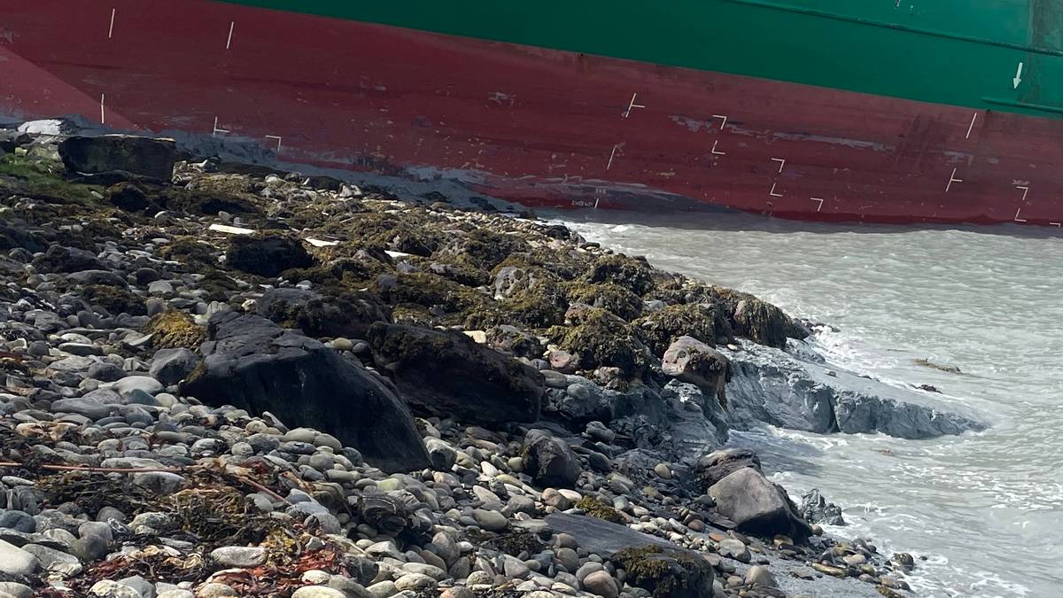 Bolig evakueres etter skred like ved containerskipet