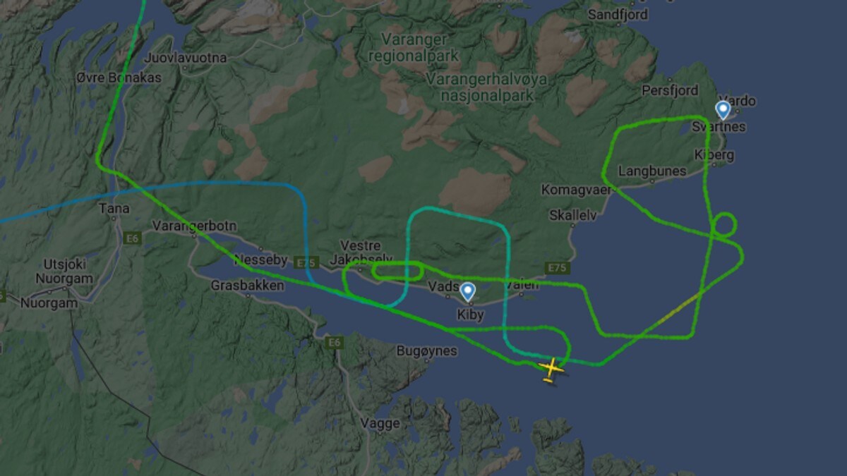 Britisk fly over Øst-Finnmark