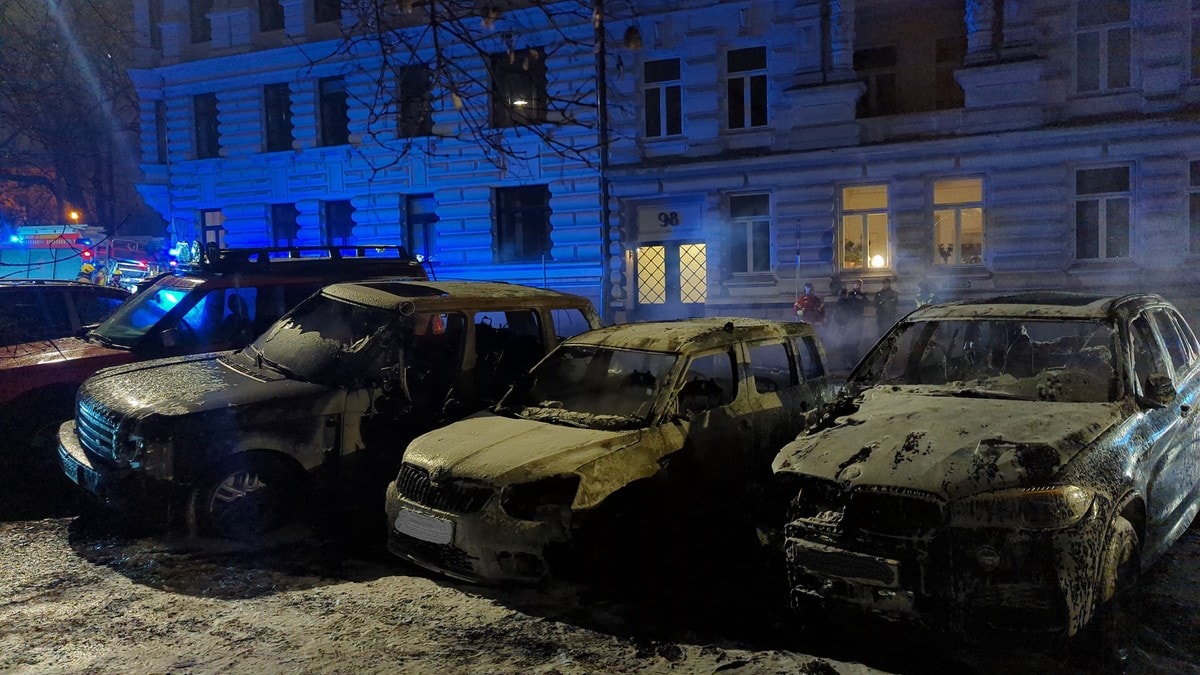 Bilbrann på Frogner: Brann i flere biler natt til lørdag