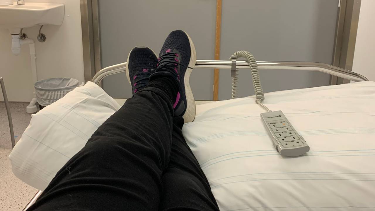 Nina Maaø-Ruden på sykehuset 12. mars 2020.