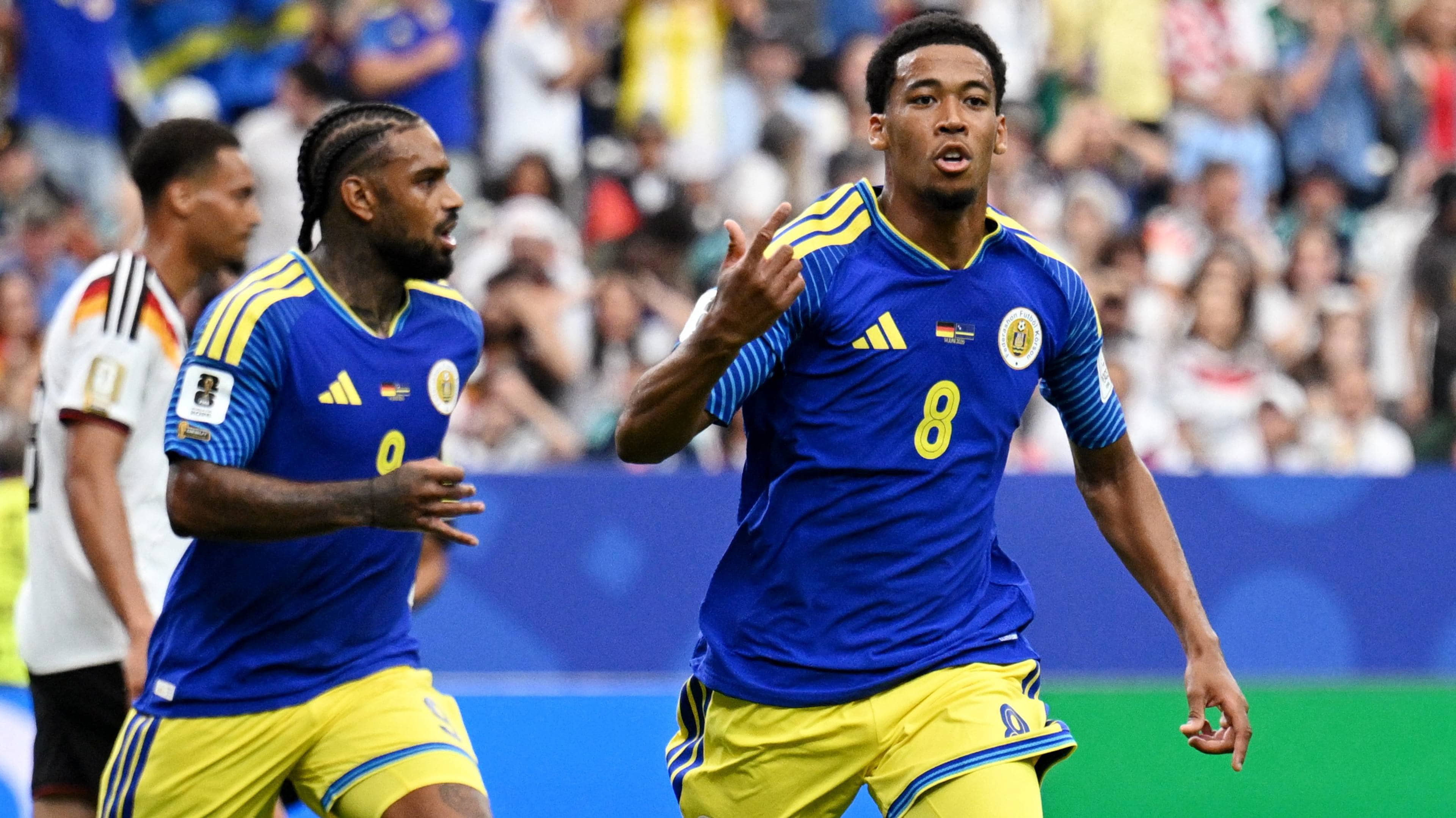 Curacao jubler for 1-1 mot Tyskland