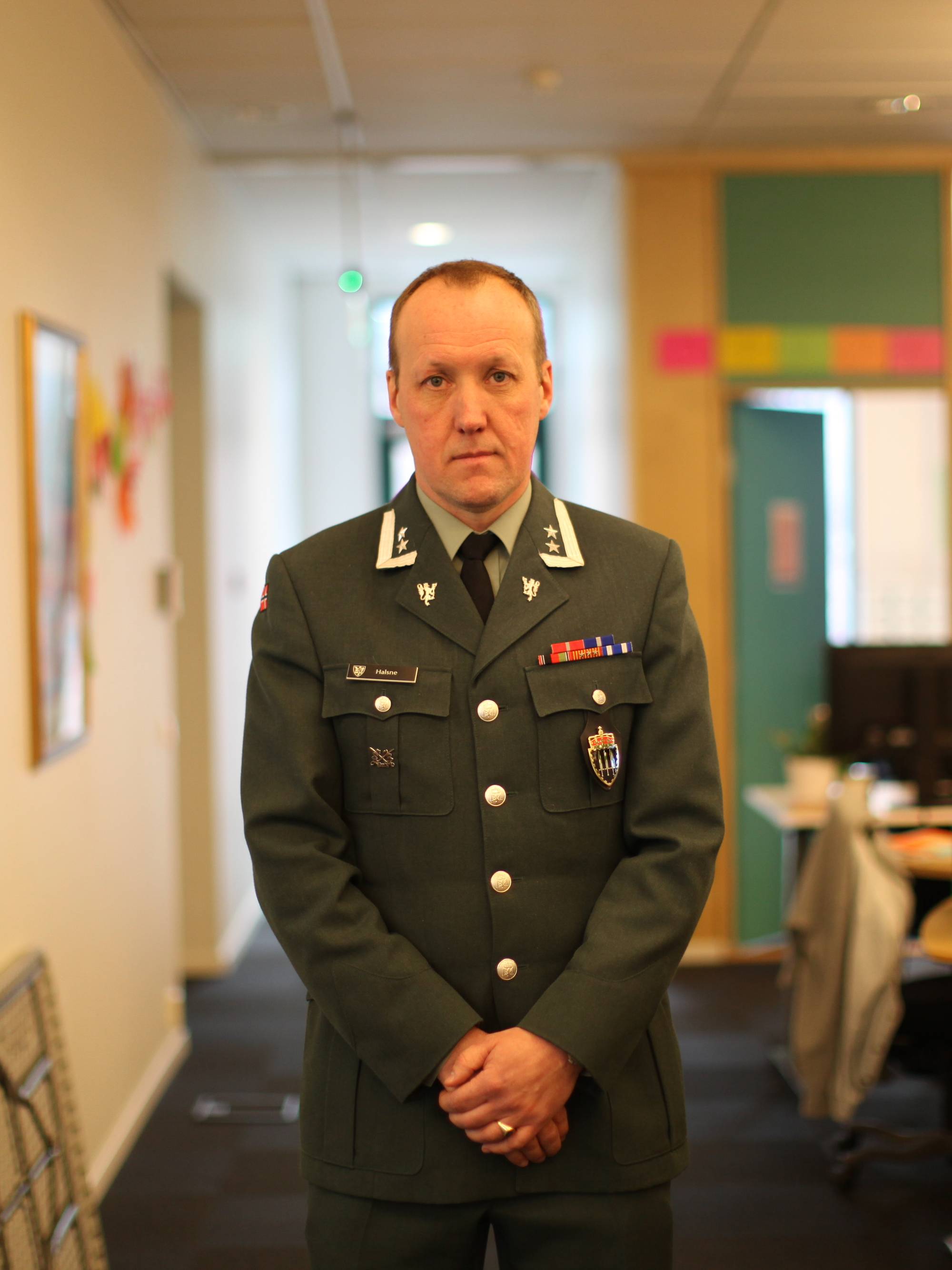 Sigbjørn Halsne ved Krigsskolen. Halsne er hovedlærer i landmakt ved Forsvarets høgskole.