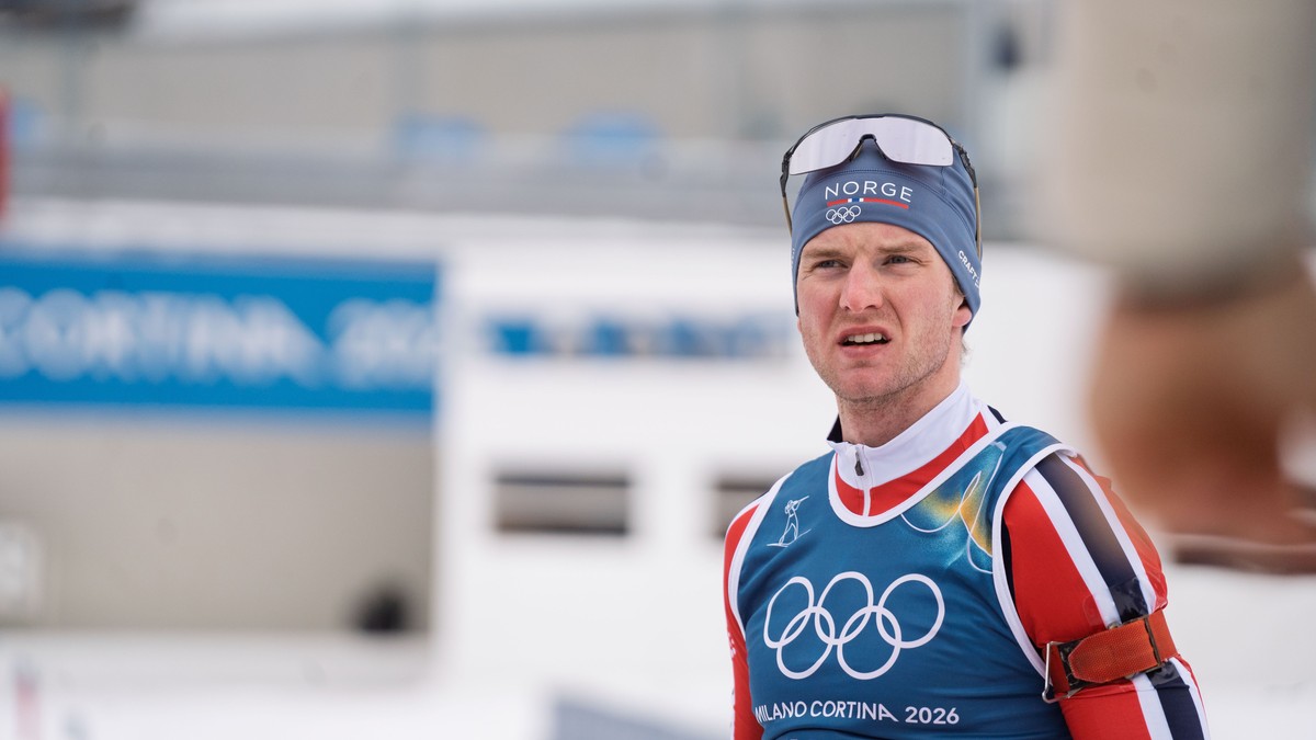Johan-Olav Botn under trening før OL i Anterselva i skiskyting FOTO: Anders Boine Verstad/NRK