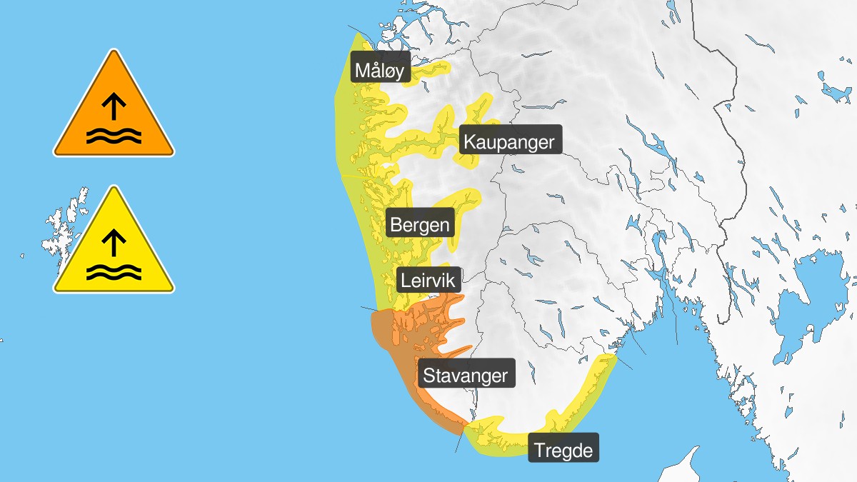 Farevarsel stenger Bryggen i Bergen