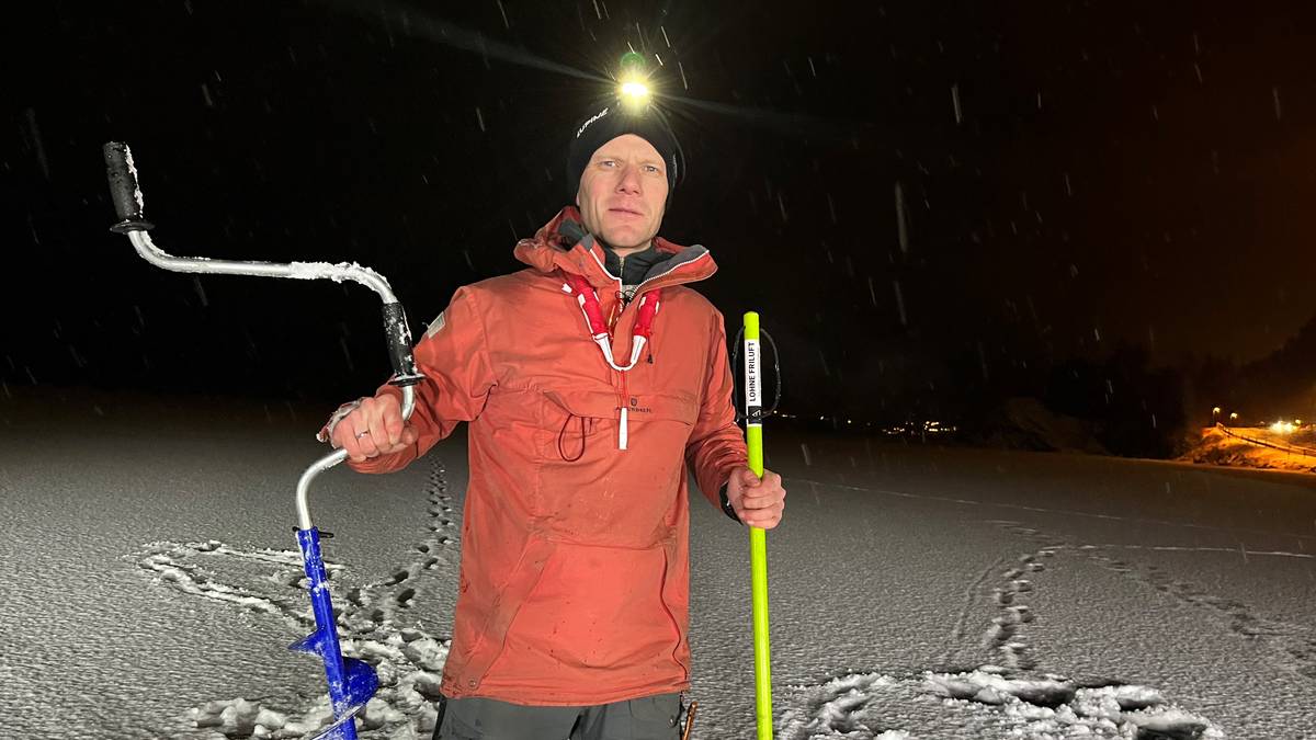 – Sjekk tykkelsen flere steder før du går på isen