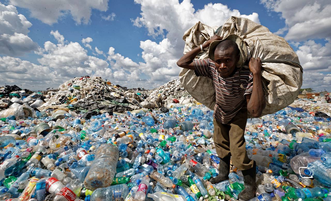 Søppelplukker i Nairobi