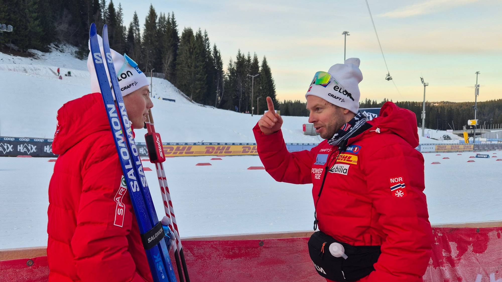 Einar Hedegart og Eirik Myhr Nossum i Granåsen