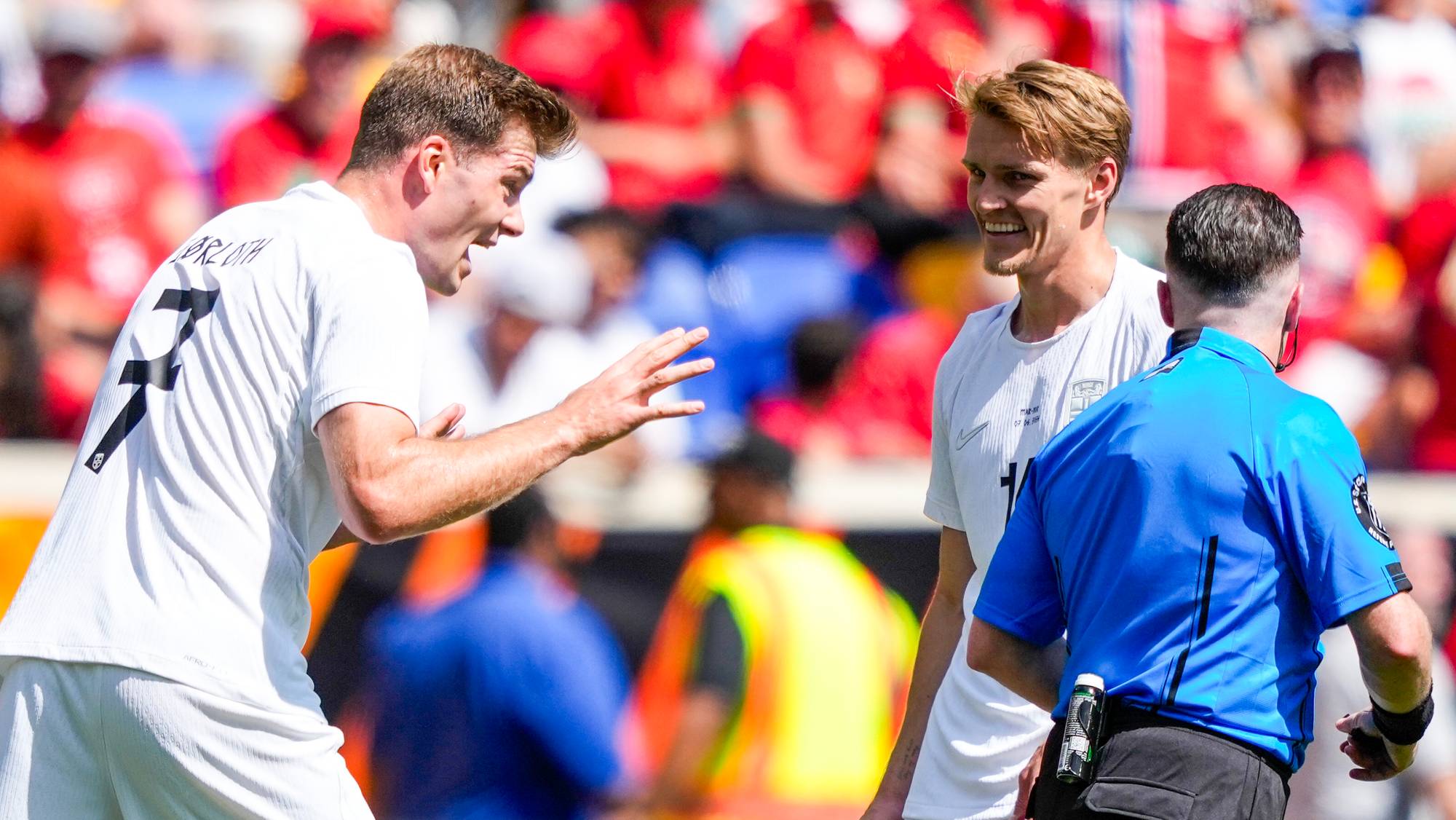 Alexander Sørloth og Martin Ødegaard