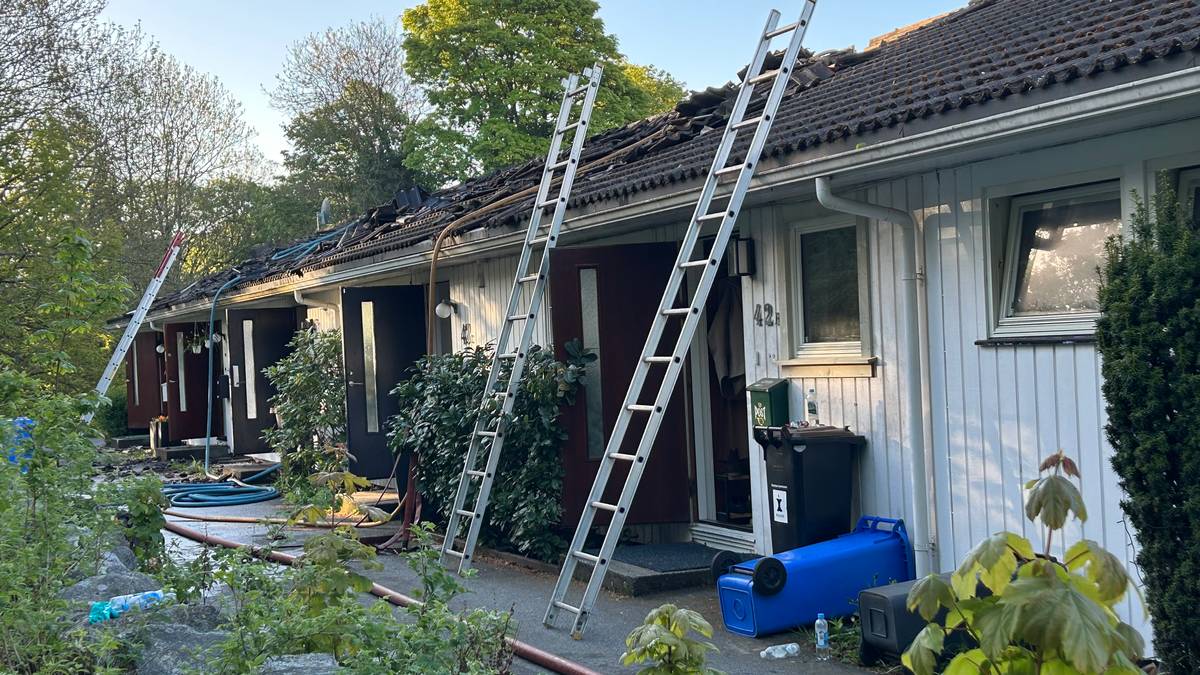 Fleire bustader umoglege å bu i etter rekkehusbrann