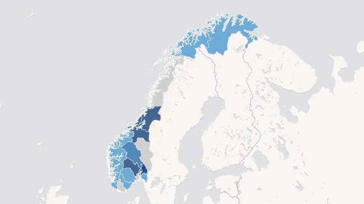 Over halvparten av de norske OL-deltakerne bor på Østlandet