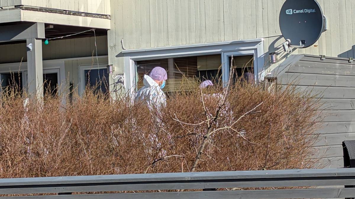 Kriminalteknikere på åstedet