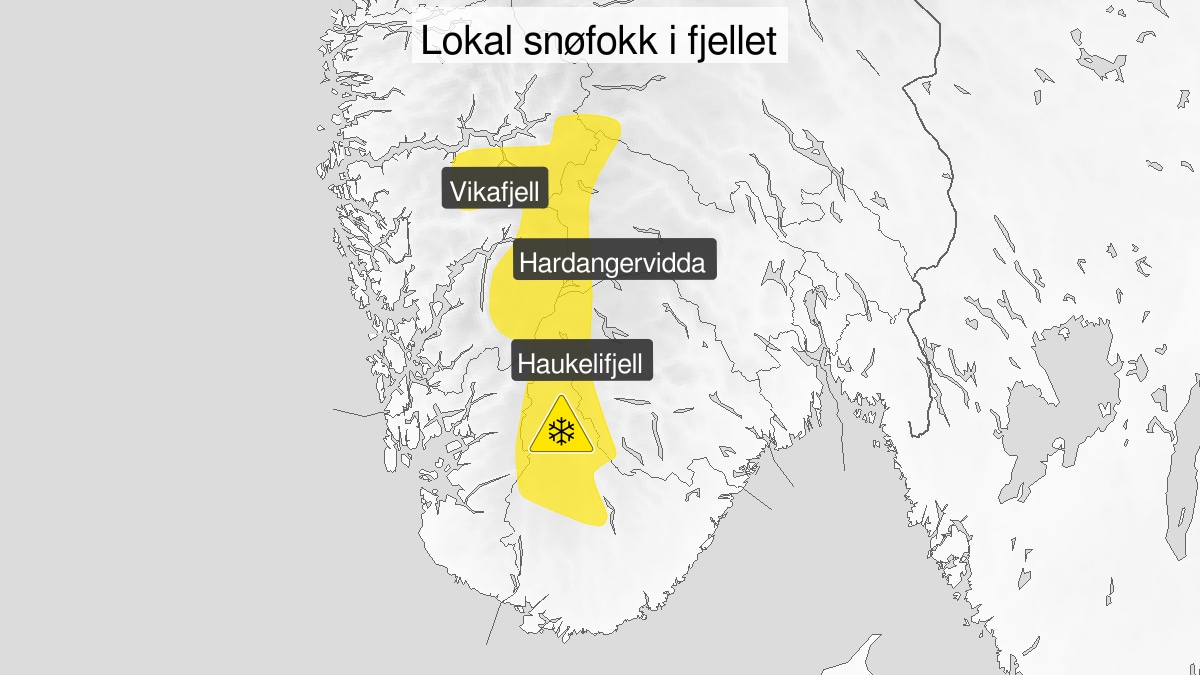 Varsler snøfokk i fjellet