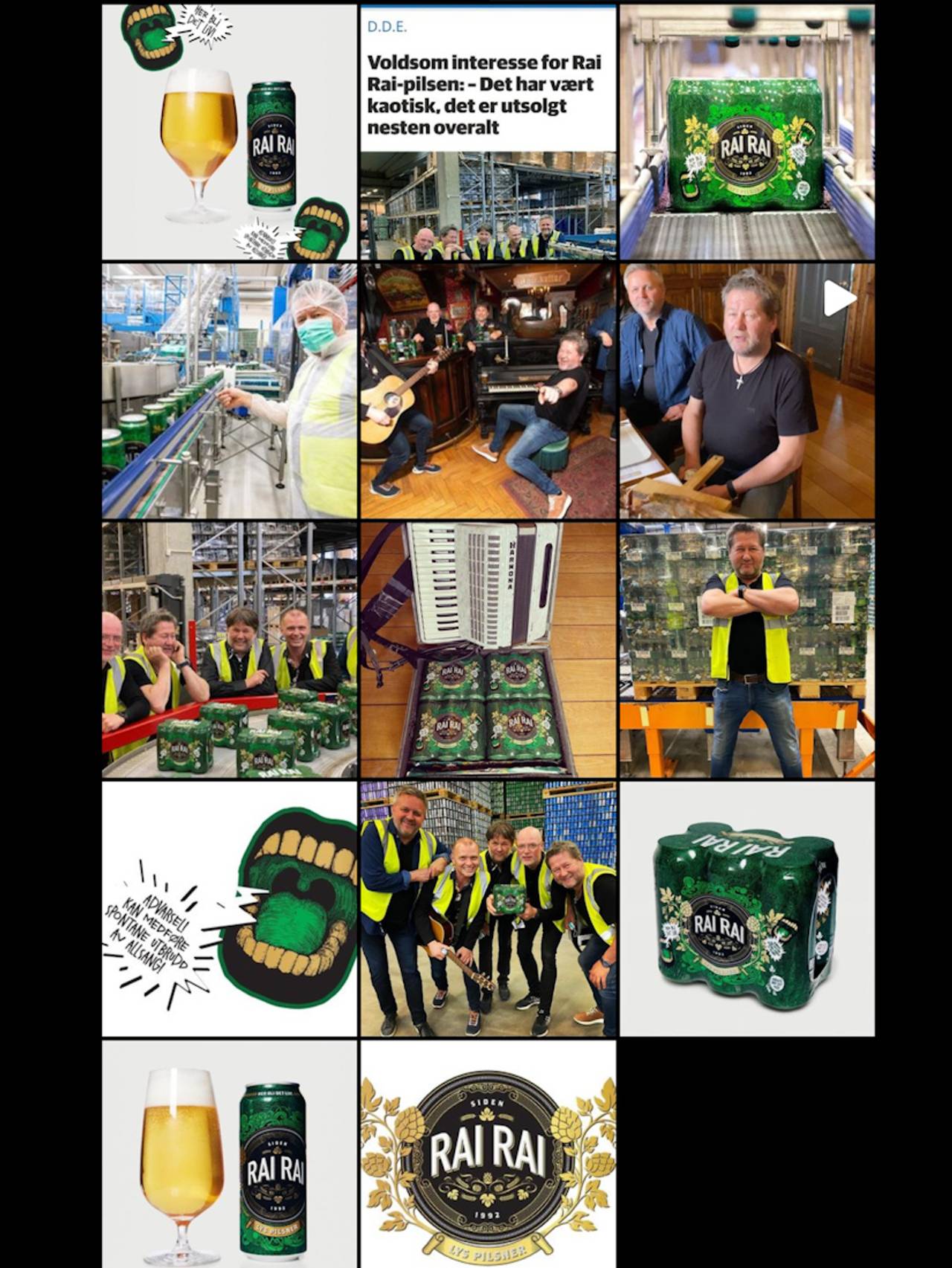 Instagramfeeden til Rai Rai