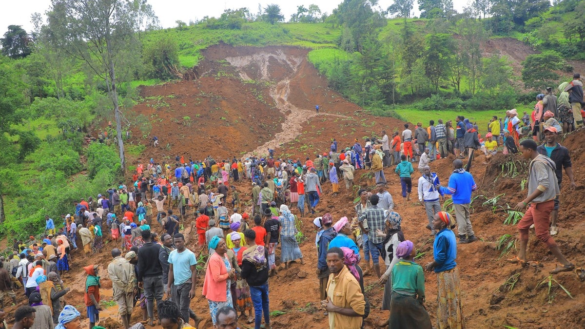FN: 257 døde etter jordskred i Etiopia