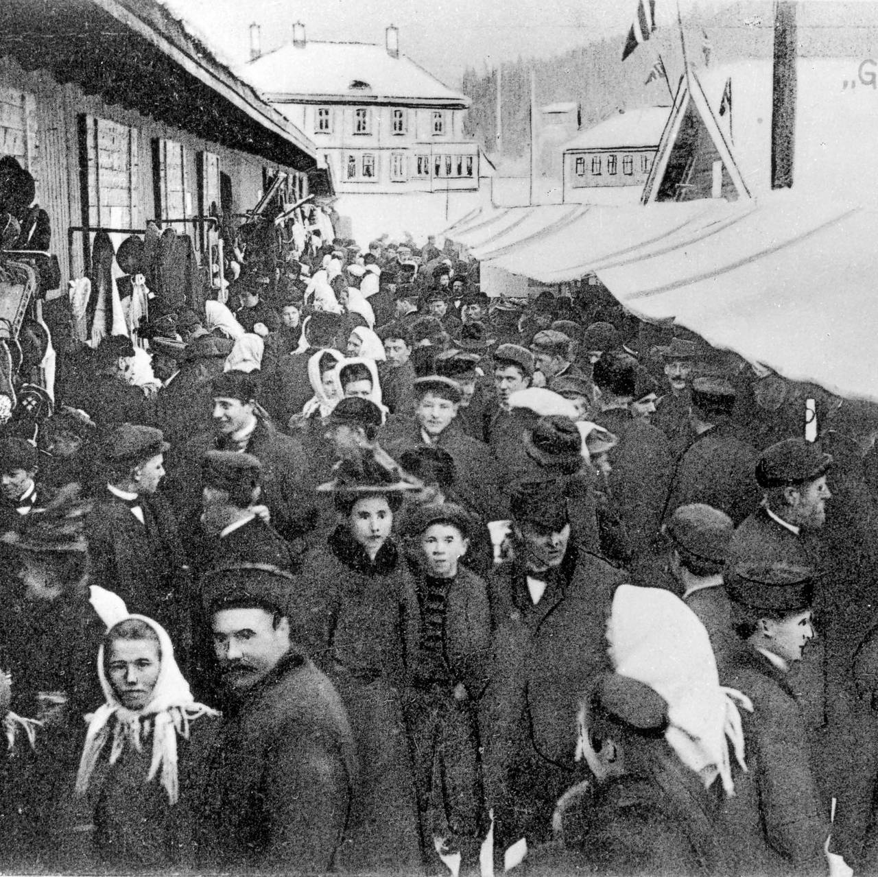 Grundsetmart'n i Elverum ved Gaarder gård rundt 1900-tallet.
