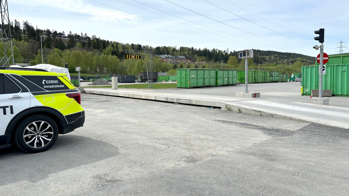 Gjenvinningsstasjon ble evakuert etter funn av øvelsesgranat