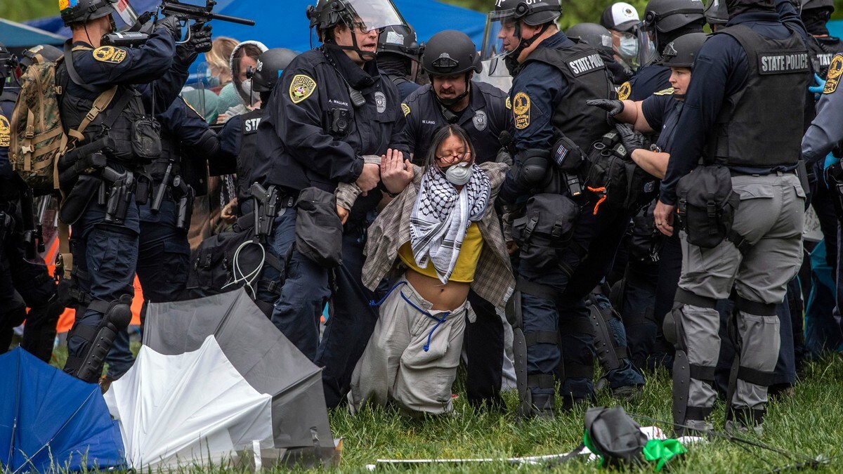 Demonstranter arrestert i Virginia