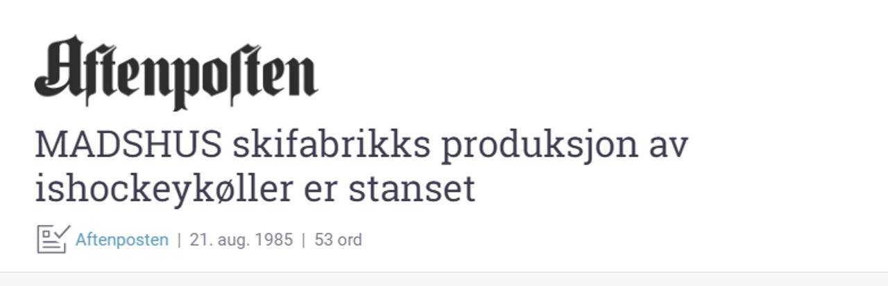 Madshus 1985