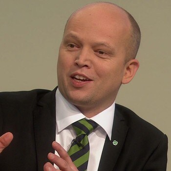 Trygve Slagsvold Vedum i NRKs Retrodebatt 15.12.2016