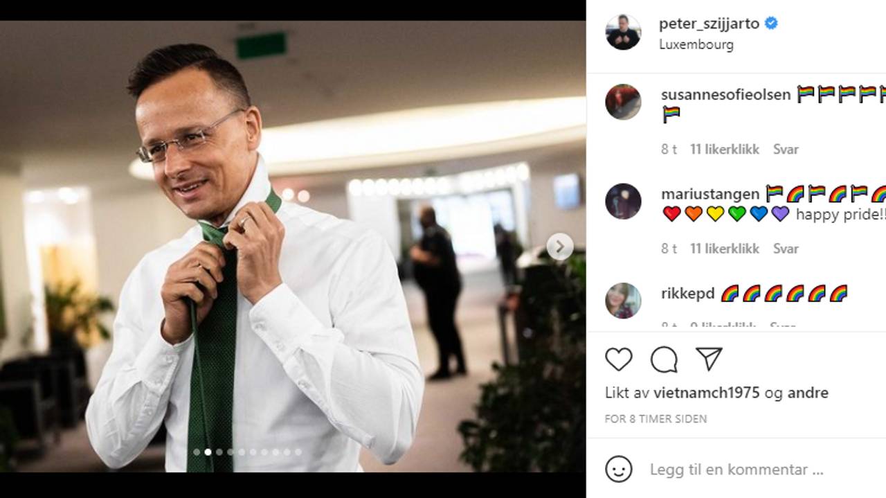 Peter Szijjarto instagram