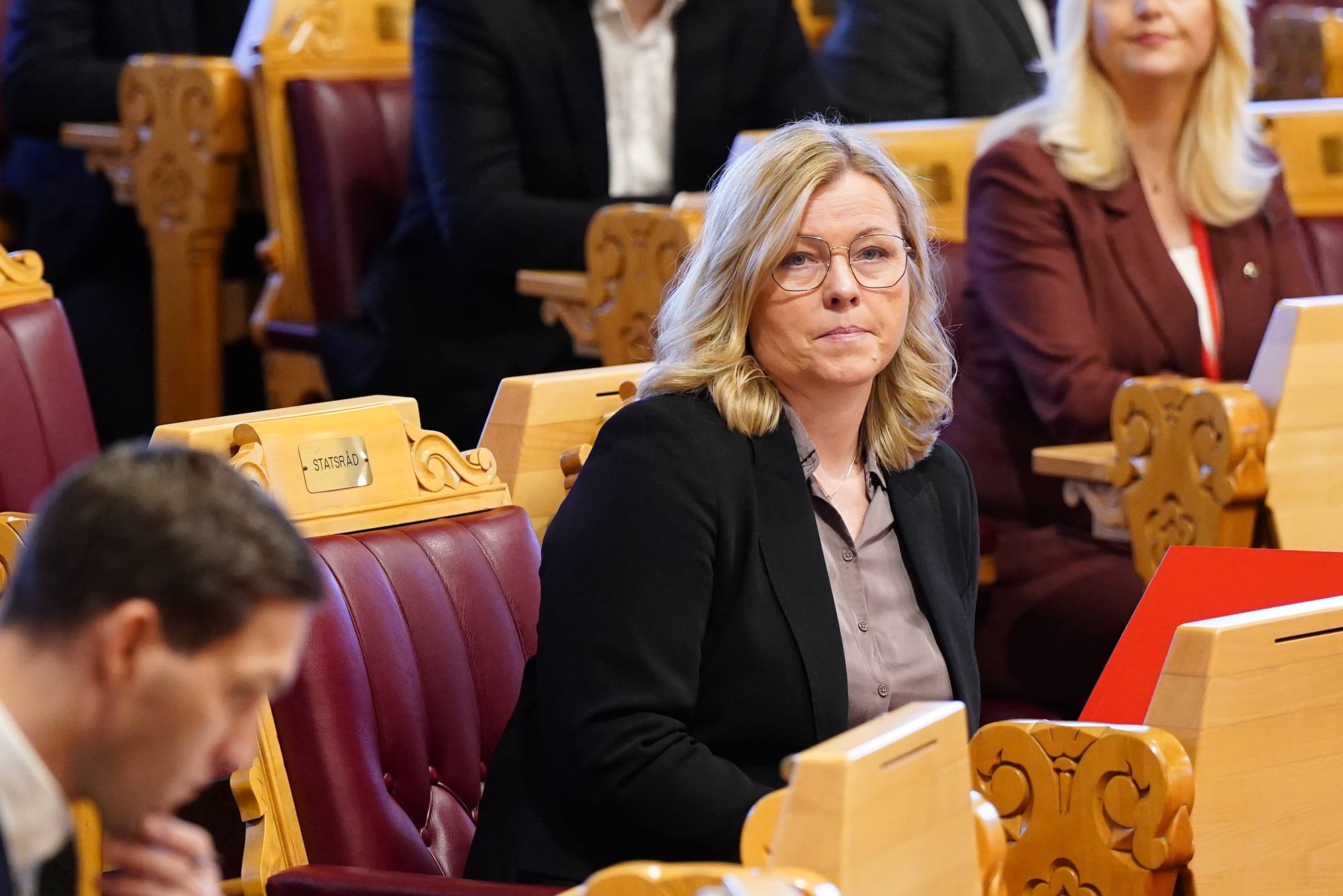 Arbeids- og inkluderingsminister Kjersti Stenseng (Ap) på Stortinget